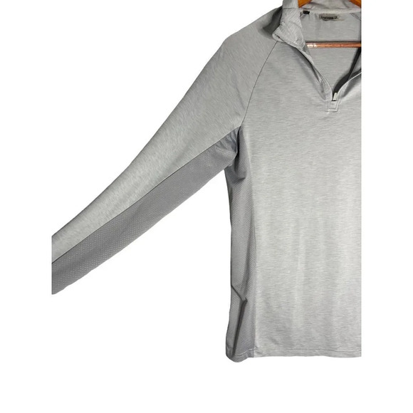 Gymshark Men's Quarter Zip Performance Long Sleeve Shirt Grey-sz Medium - Picture 2 of 8